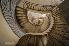 Im innerern der Wendeltreppe